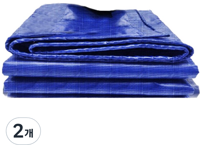 가드맨 대형 그라운드시트 방수포 천막지 일반, 청색, 2개