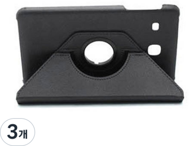 회전 스탠드 태블릿PC 케이스, 블랙, 3개