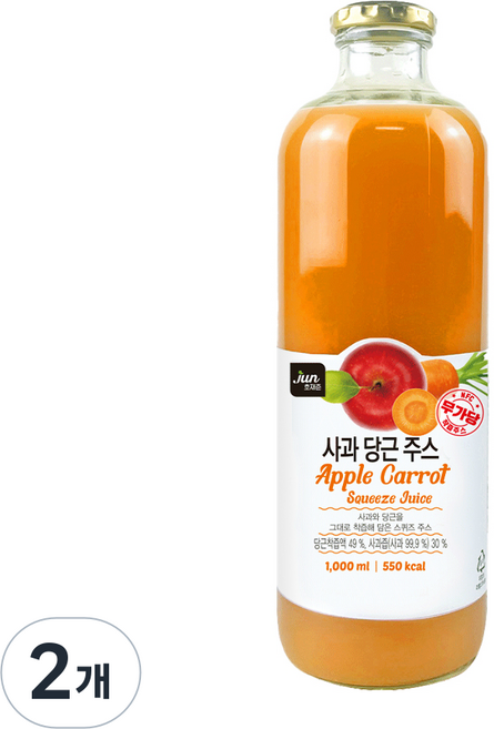 호재준 사과당근주스, 1L, 2개