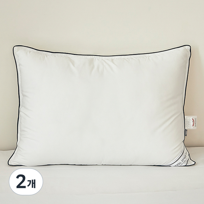 코멧 홈 진드기세이프 호텔식 프리미엄 마이크로화이버 일반형 베개솜, 화이트, 2개