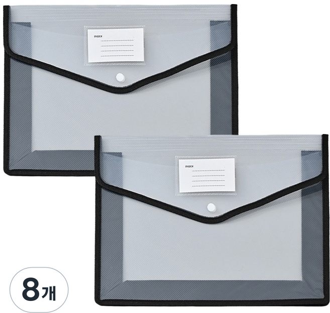동아피엠에스 대용량 A4파일 케이스, 화이트, 8개