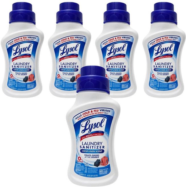 Lysol 來舒 衣物抗菌液 清新亞麻, 1.21L, 1入, 5瓶