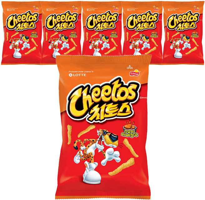 치토스 롯데제과 바베큐맛, 82g, 6개