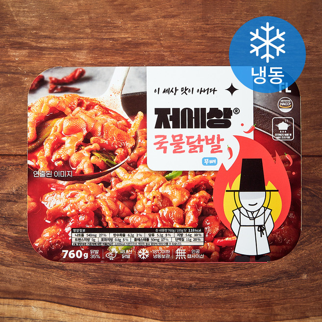 저세상 무뼈 국물 닭발 (냉동), 760g, 1개