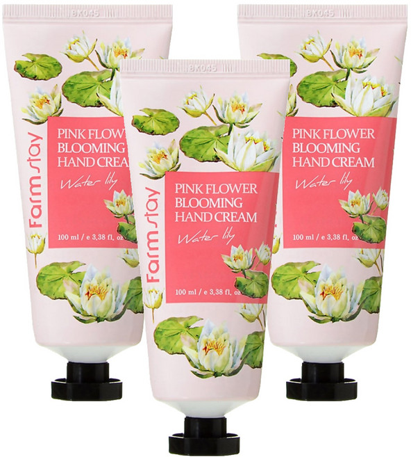 Farm stay 植物莊園 花的綻放護手霜 百合香, 100ml, 3條