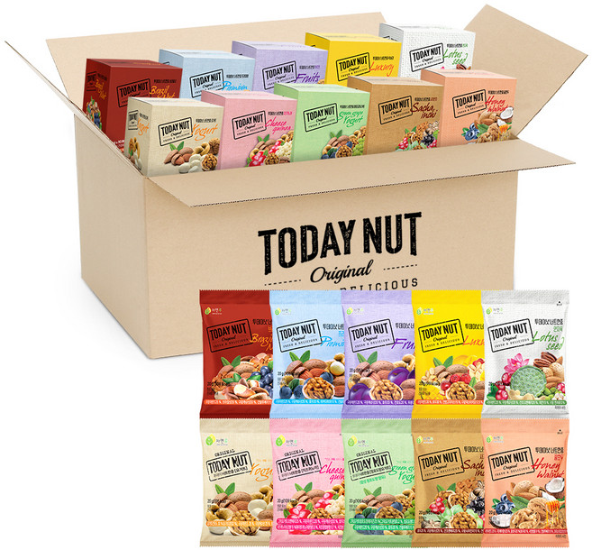 TODAY NUT 10種綜合堅果禮盒, 2kg, 1箱
