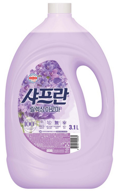 샤프란 플러스 섬유유연제 릴렉싱아로마 본품, 3.1L, 1개