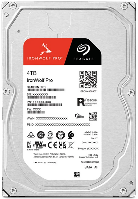 씨게이트 IronWolf Pro HDD, 4096GB, ST4000NT001 - 쿠팡