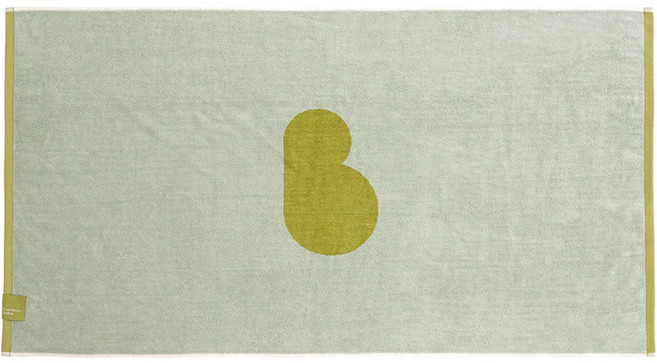 밤부베베 듀얼컬러 목욕 앤 비치타올, 그린 + 민트, 1개