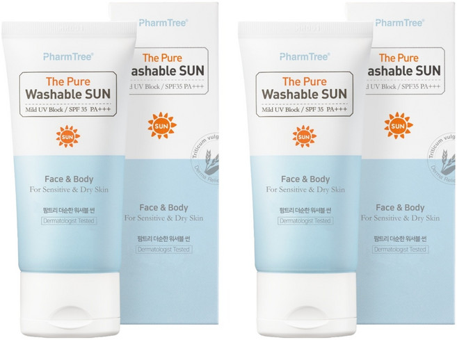 팜트리 더순한 워셔블 썬 SPF35 PA+++, 50ml, 2개
