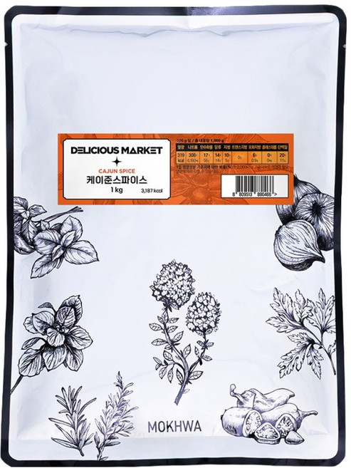딜리셔스마켓 케이준 스파이스 조미료 팩, 1kg, 1개