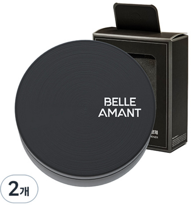 벨르아망 시그니쳐 차량용 방향제 블랙, 2개, 미드섬머나잇