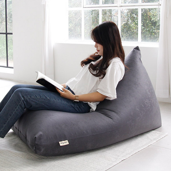 MYME 꼬깔 빈백 1인 소파 NO 11, 챠콜