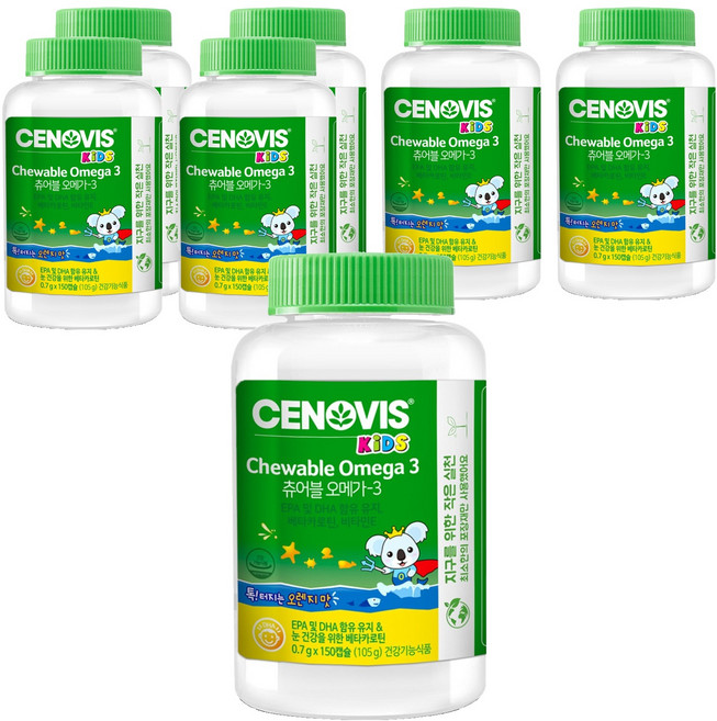 세노비스 키즈 츄어블 오메가3, 150정, 7개