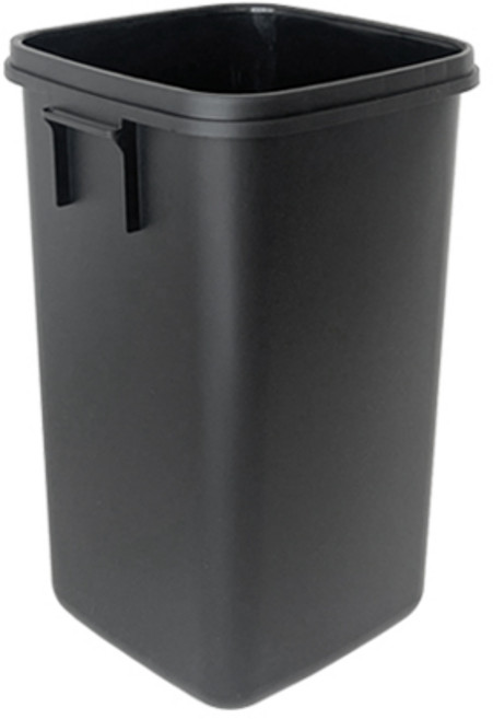 리빙앤트리 사각 오픈 휴지통 50L, 블랙