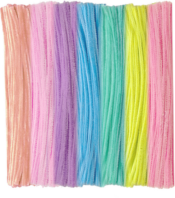 만들하비 칼라 색상 재단 가는 모루 털 철사 끈, 01 마카롱믹스(랜덤발송), 100개