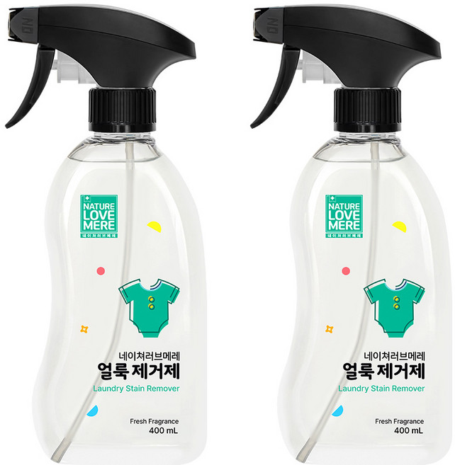 네이쳐러브메레 얼룩 제거제, 2개, 400ml