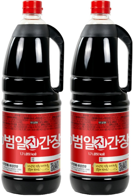 범일 진간장, 1.7L, 2개