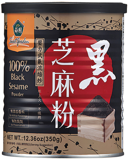 薌園 黑芝麻粉, 350g, 1罐