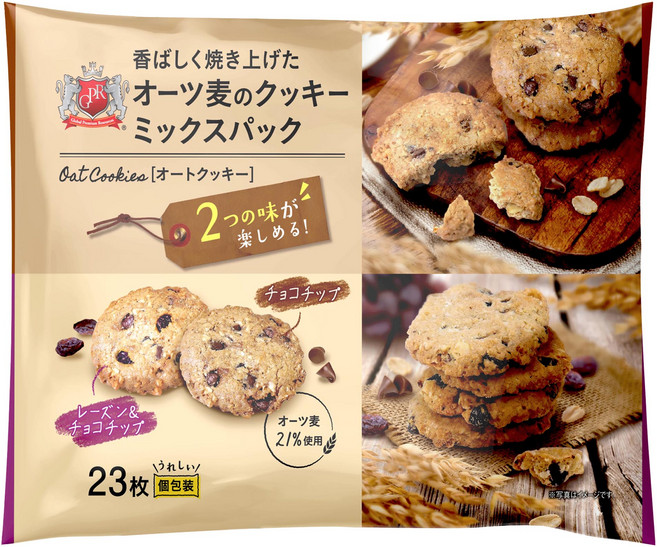 Global Premium Resources 葡萄乾&巧克力風味燕麥餅, 184g, 1套