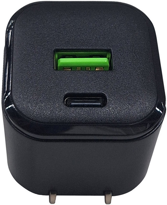 STAR 訊鋒科技 QC3.0 + PD3.0 雙孔 35W 氮化鎵快速充電頭, 黑色, 1個