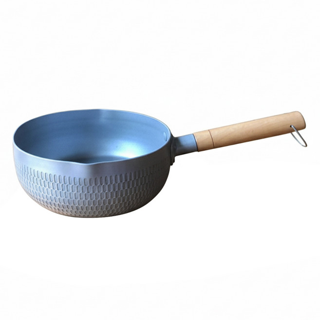 HONDONI 新款日式麥飯石不沾雪平鍋/泡麵鍋/牛奶鍋 無蓋 U1-SL, 1個, 18cm, 銀色