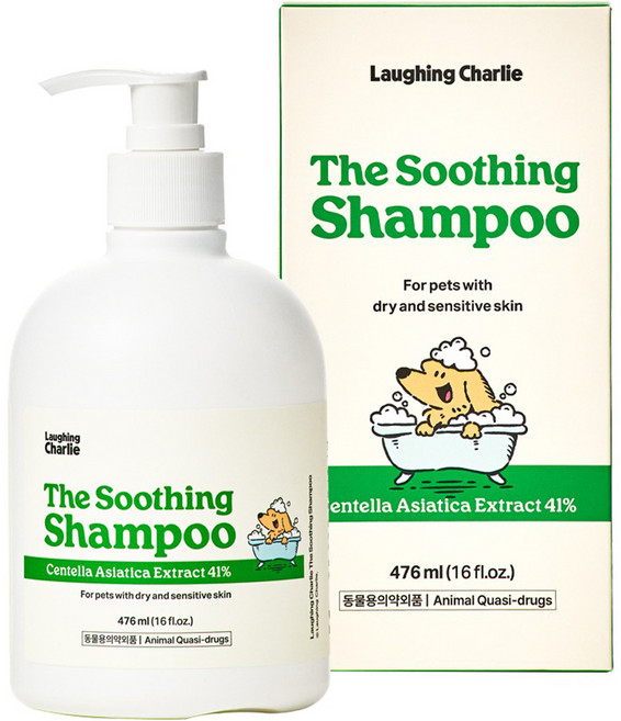 래핑찰리 반려동물 더 수딩 샴푸, 476ml, 1개입, 1개