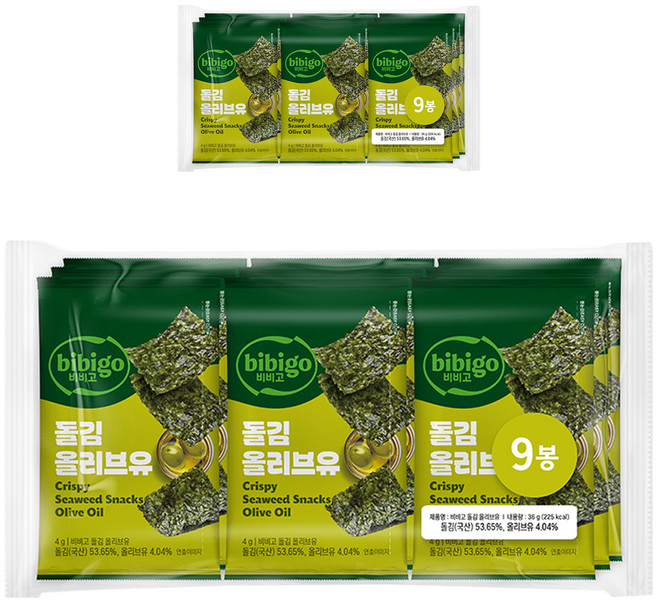 CJ bibigo 橄欖石苔, 4g, 18個