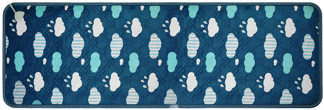 한일전기 극세사 전기방석, 구르미네이비, 쇼파용(50 x 138 cm)