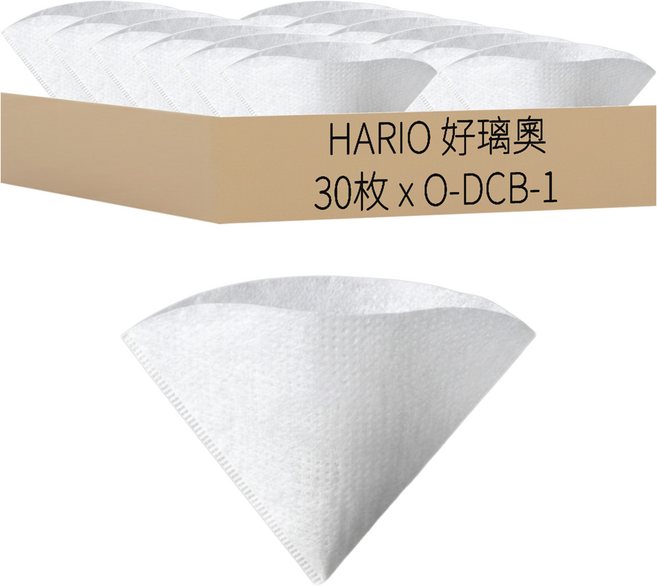 HARIO 好璃奧 戶外用咖啡濾袋 V60, 1組, 30枚