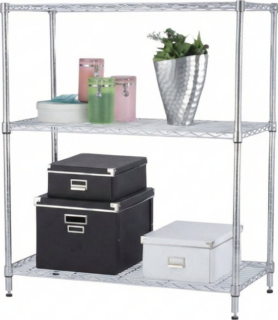 KI WISH 居家生活 輕型三層架, 銀色, 三層