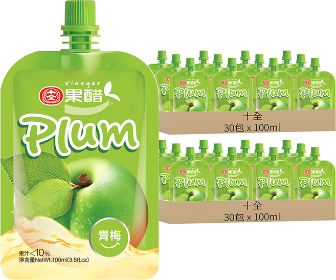 十全 青梅醋飲料, 100ml, 60包