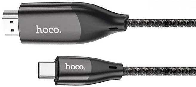 hoco. 浩酷 UA16 Type-C轉HDMI高清螢幕分享器 22.6g, 錆色, 1個, 2m