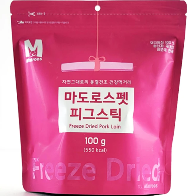 마도로스펫 반려동물 스틱 동결건조간식, 피그, 100g, 1개 - 쿠팡