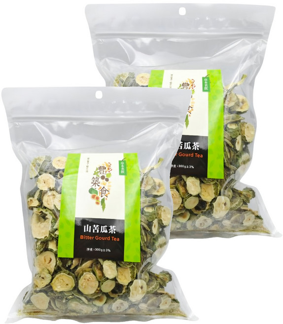 義昌生技 山苦瓜茶, 2個, 1個裝, 300g