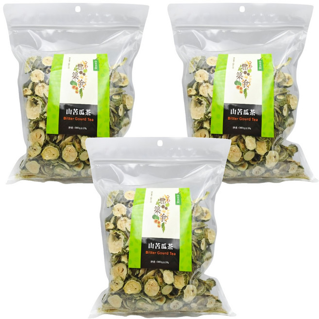 義昌生技 山苦瓜茶, 3個, 1個裝, 300g