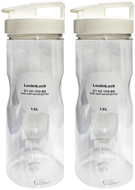 LocknLock 樂扣樂扣 PET冷水壺, 白色, 1.5L, 2個