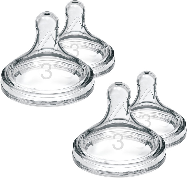 닥터브라운 옵션스플러스 와이드 젖꼭지 벌크, 3단계(6~9개월), 4개