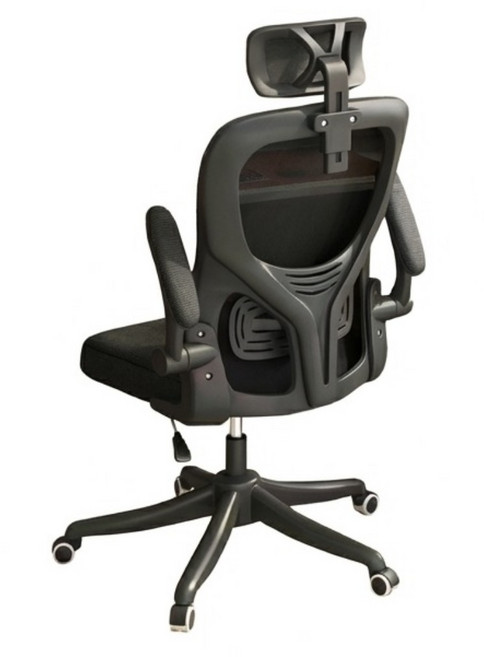 後仰頭枕辨公椅, 黑色