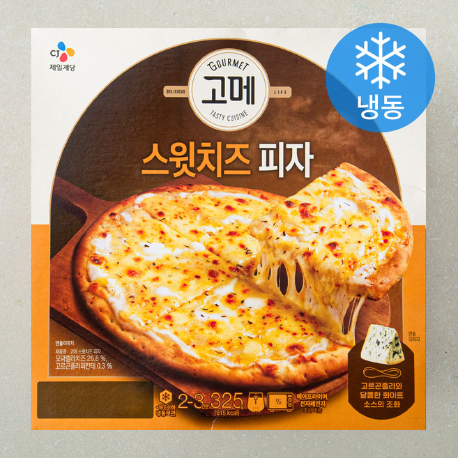 고메 스윗치즈 피자 (냉동), 325g, 1개입, 1개