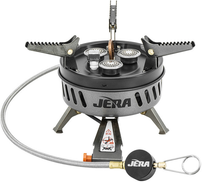 제라 팝 스토브 휴대용 캠핑 버너 + 전용가방, 메탈릭그레이, 1개