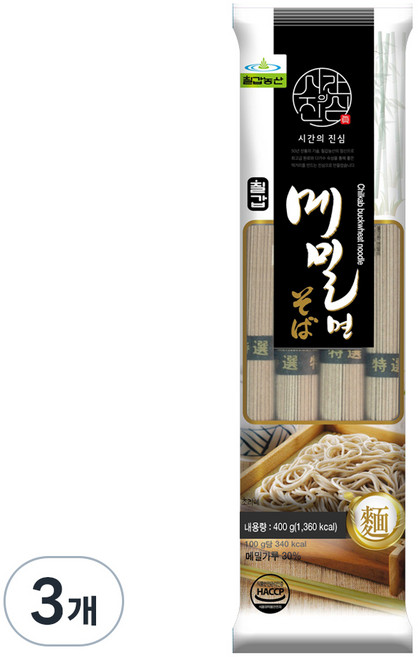칠갑 메밀면, 400g, 3개