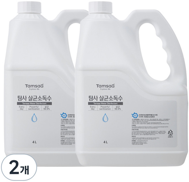탐사 살균 소독 스프레이 리필 4L, 2개
