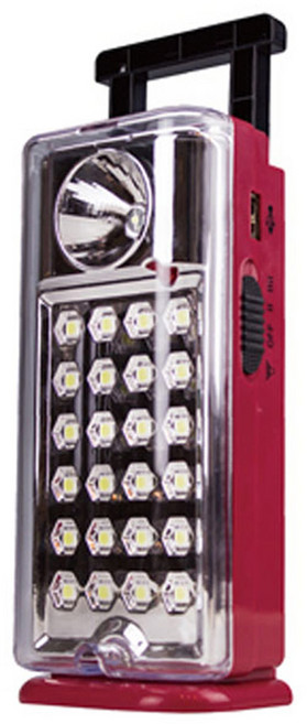 MAX STAR 太星電工 夜巡俠 彩色LED充電式照明燈, 1個, 紅色