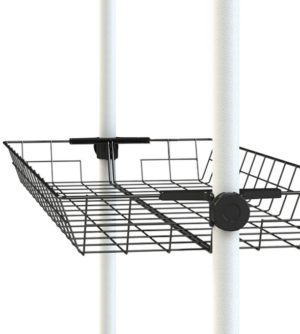 가화홈시스 바구니 행거부품 25mm, 블랙