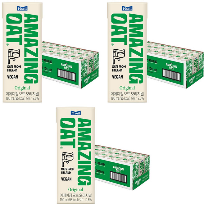 어메이징오트 오리지널 혼합음료, 72개, 190ml