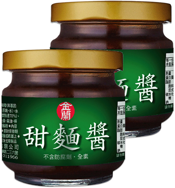 KIMLAN 金蘭 甜麵醬, 200g, 2罐