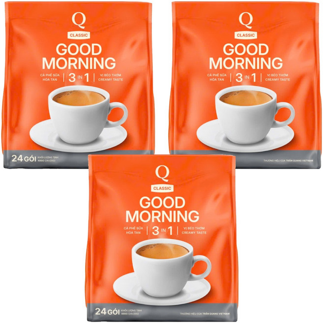 굿모닝 3in1 인스턴트 믹스커피, 24개입, 3개, 20g