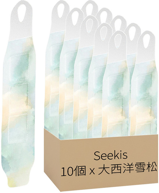 Seekis 蒸汽熱敷暖手腕貼 草本護腕貼 熱敷貼 大西洋雪松, 10個