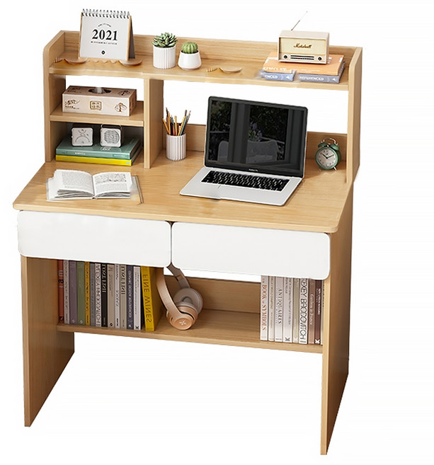 書桌 194-YSJ, 橡膠木 + 白色, 1個